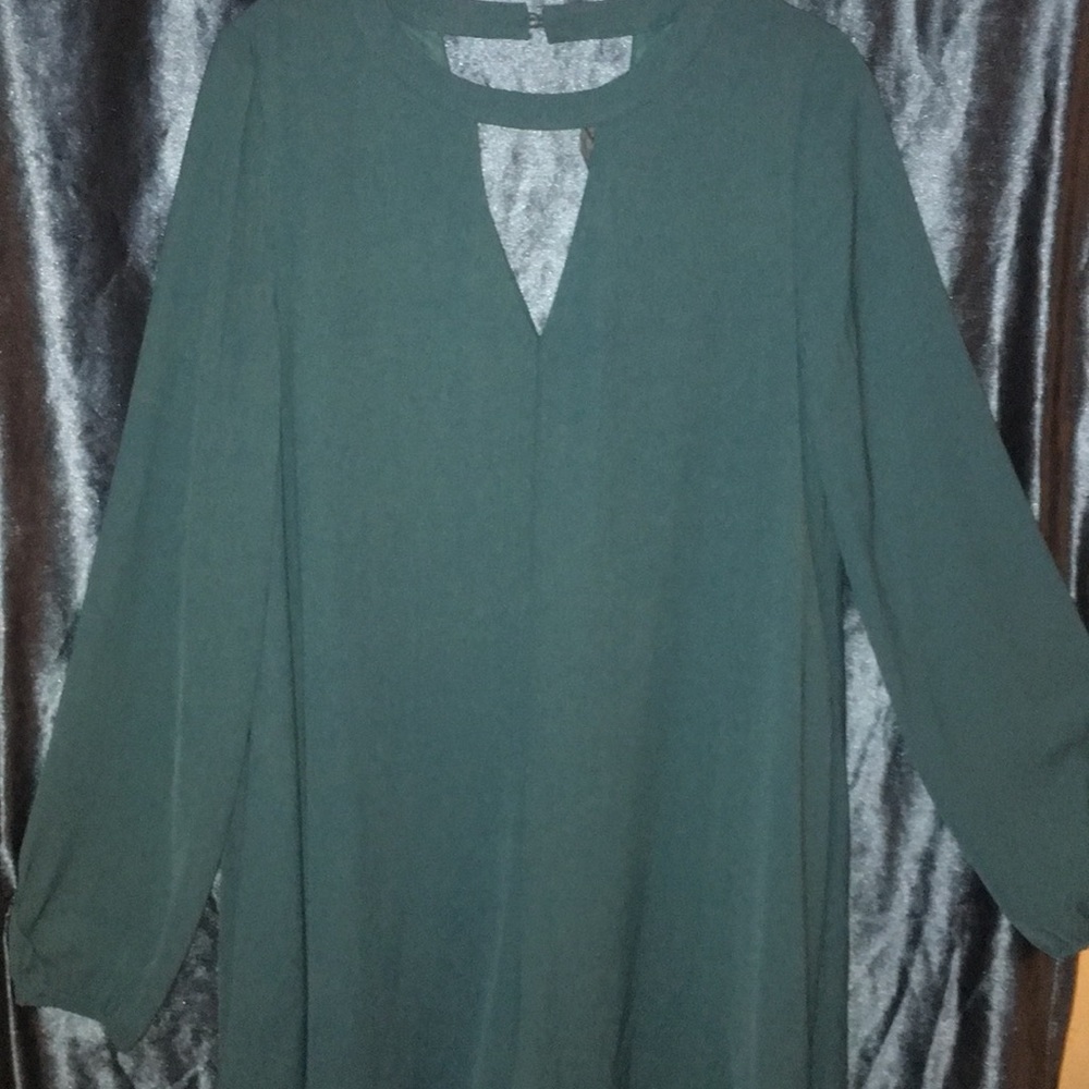 Teal long sleeve romper